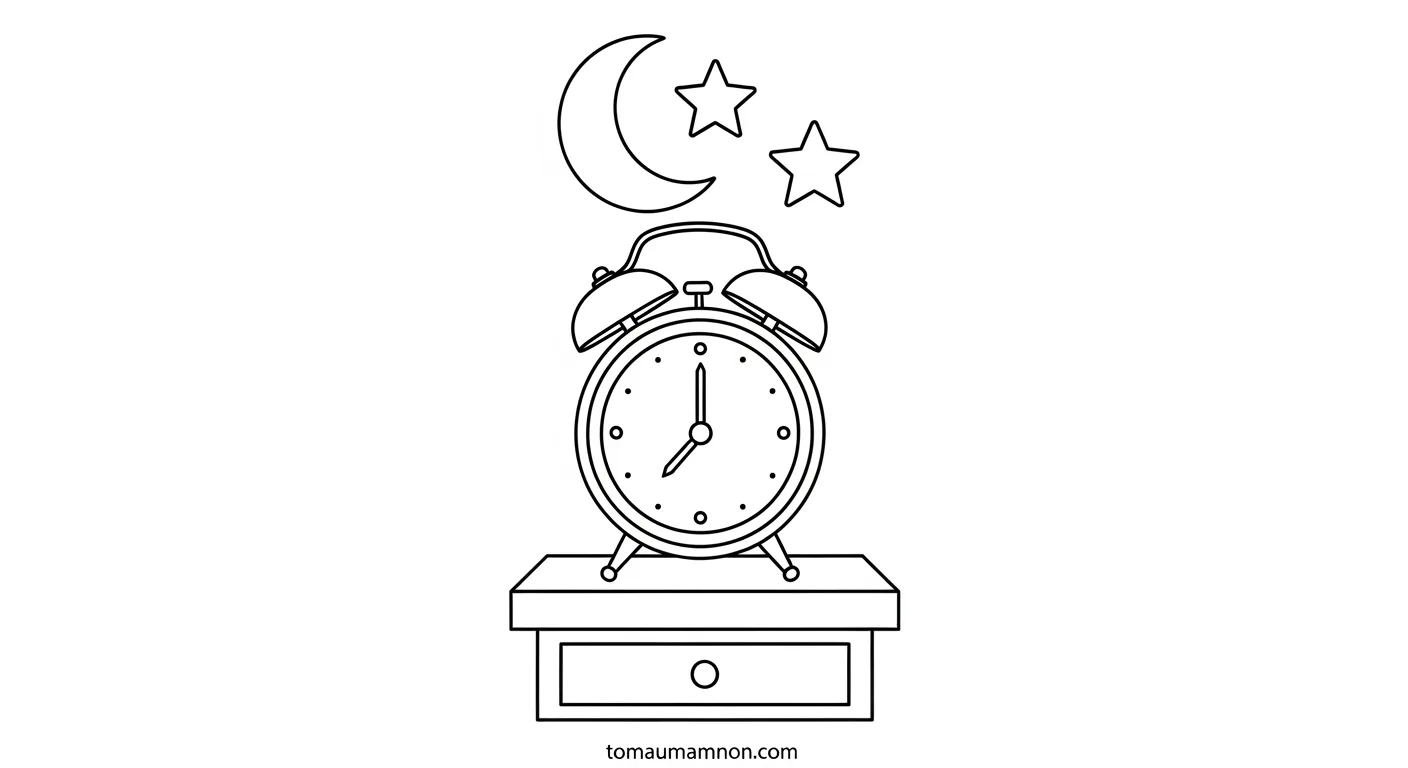 Tô Màu Đồng Hồ Đồng hồ với các mốc giờ