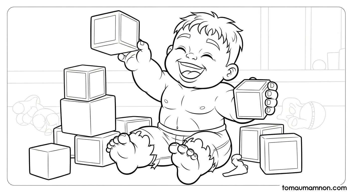 Tô Màu Hulk Hulk trong hành động