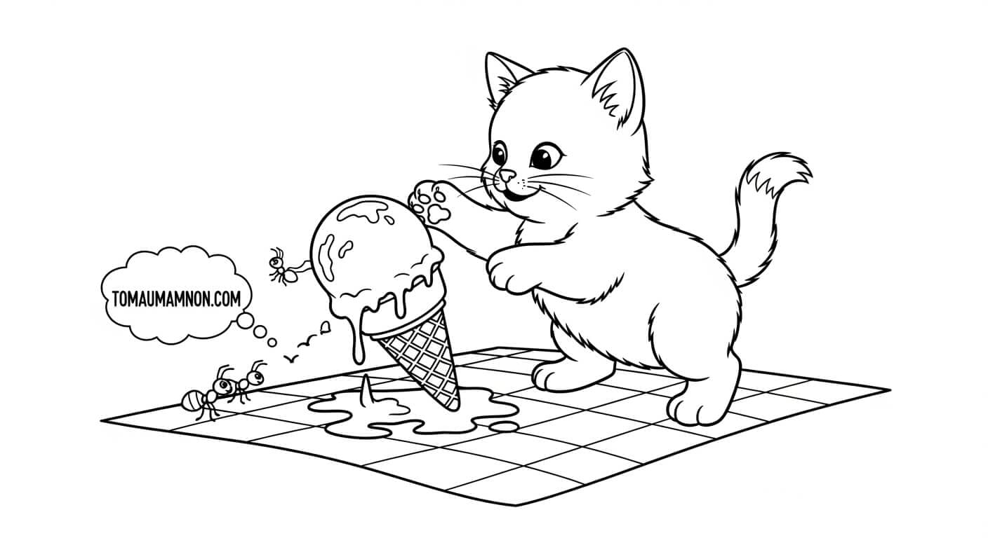 Tô Màu Kem hình ảnh kem ly bắt mắt