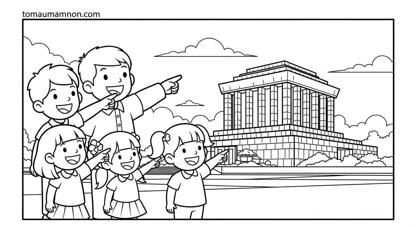 Tô Màu Lăng Bác Tô màu dễ dàng cho lăng Bác