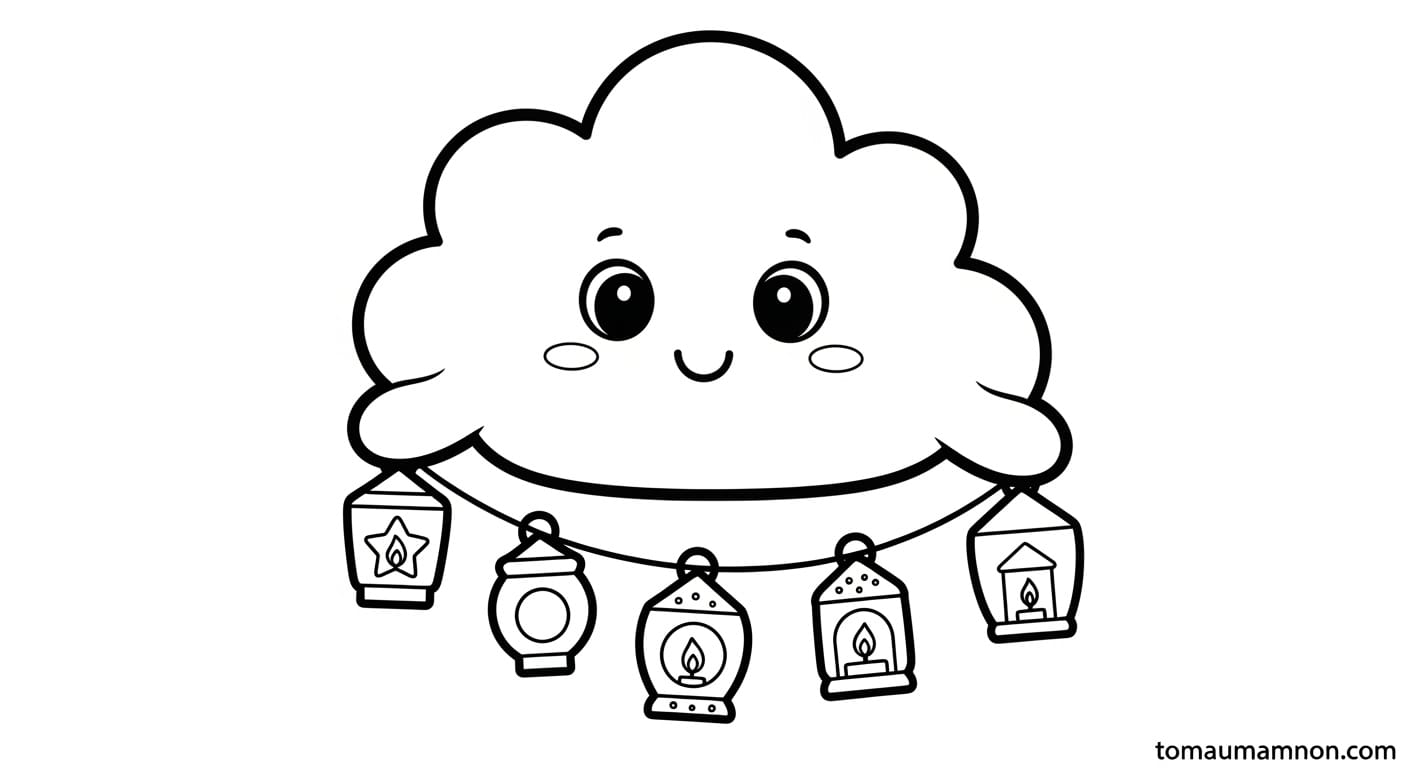 Tô Màu Lồng Đèn lồng đèn truyền thống