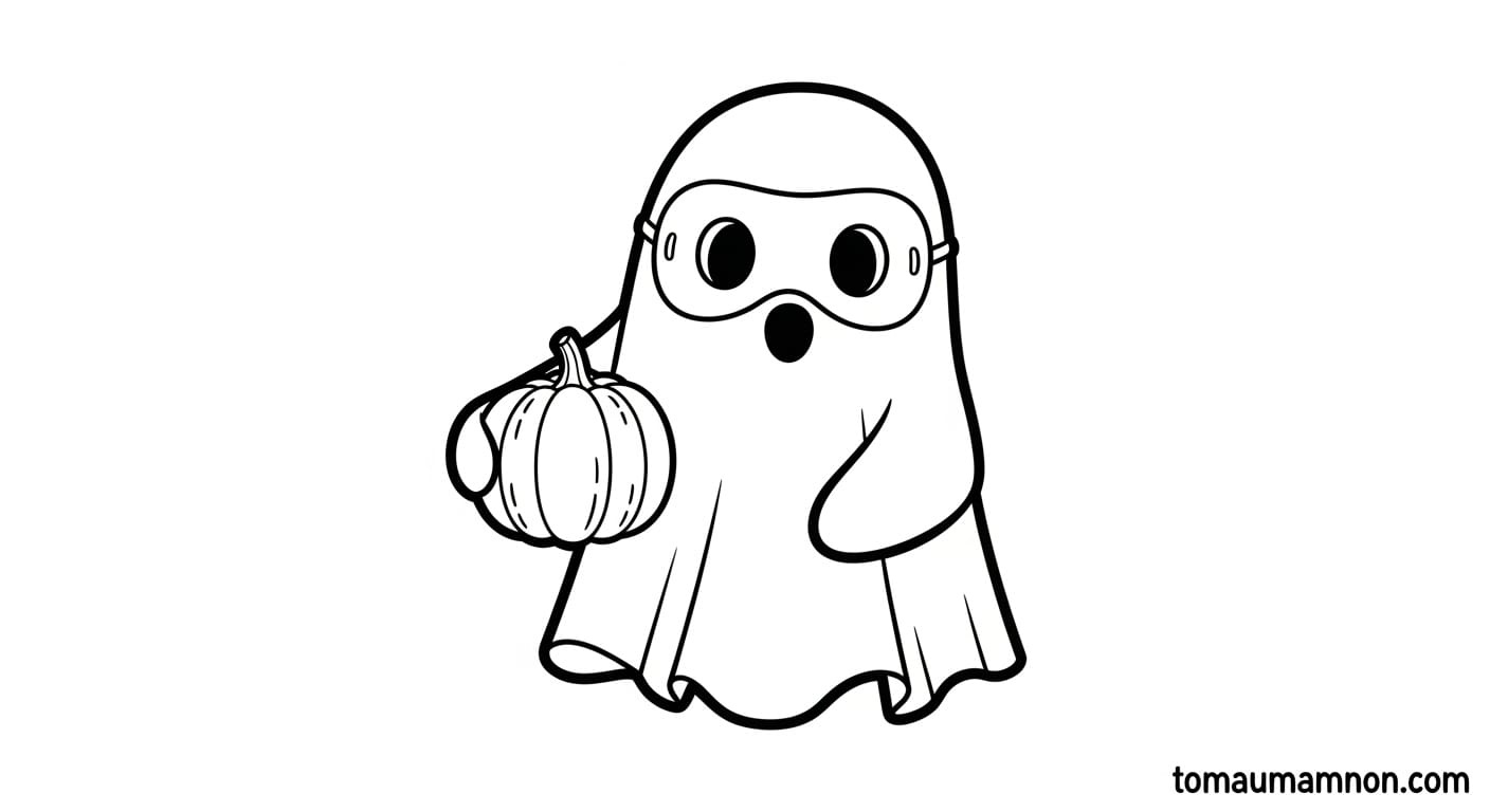 Tô Màu Mặt Nạ Halloween mặt nạ trái bí ngô