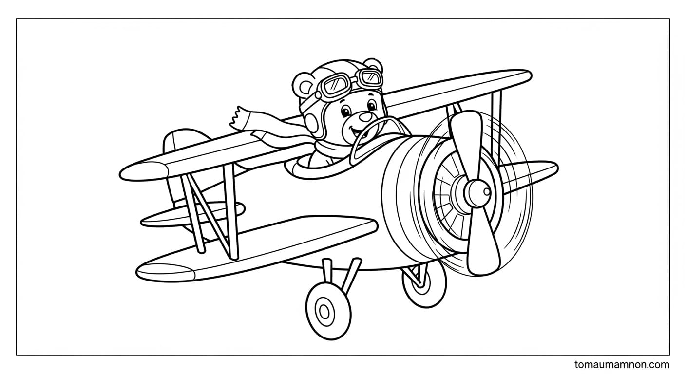 Tô Màu Máy Bay máy bay và cánh quạt