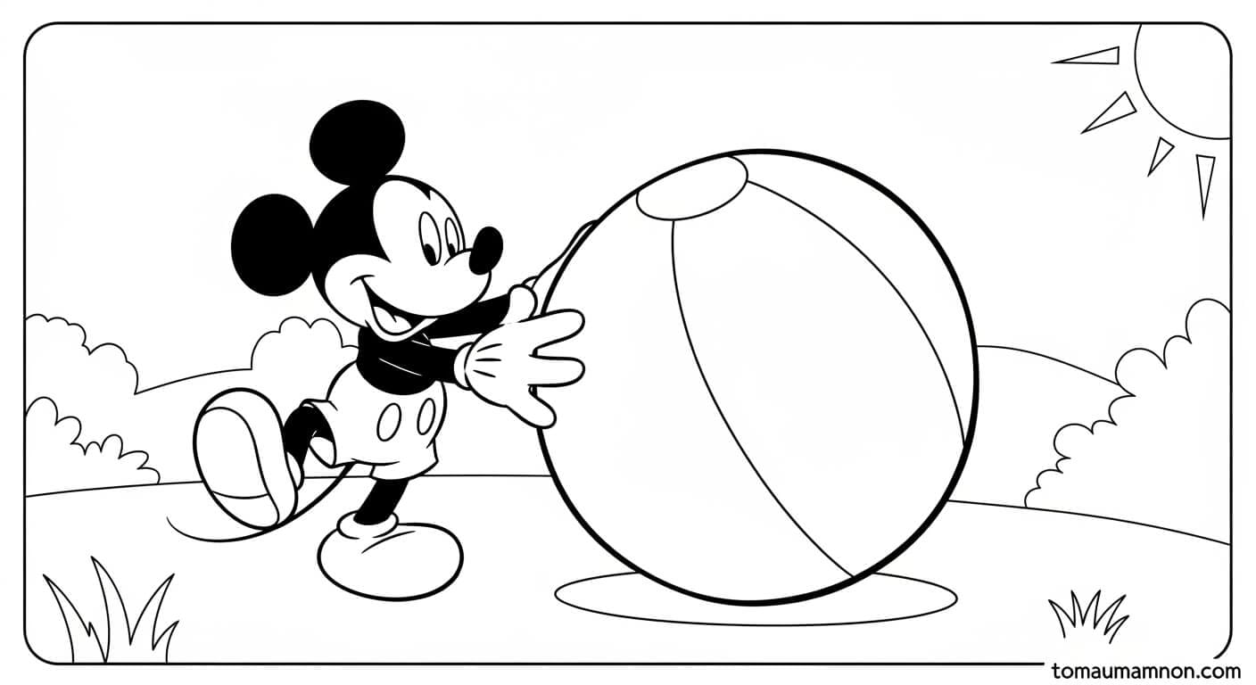 Tô Màu Mickey chuột Mickey và bạn bè