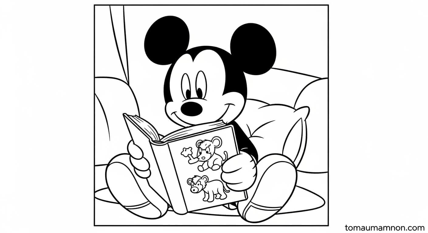 Tô Màu Mickey chuột Mickey vui nhộn