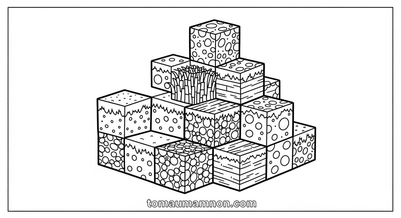 Tô Màu Minecraft Cừu dễ thương