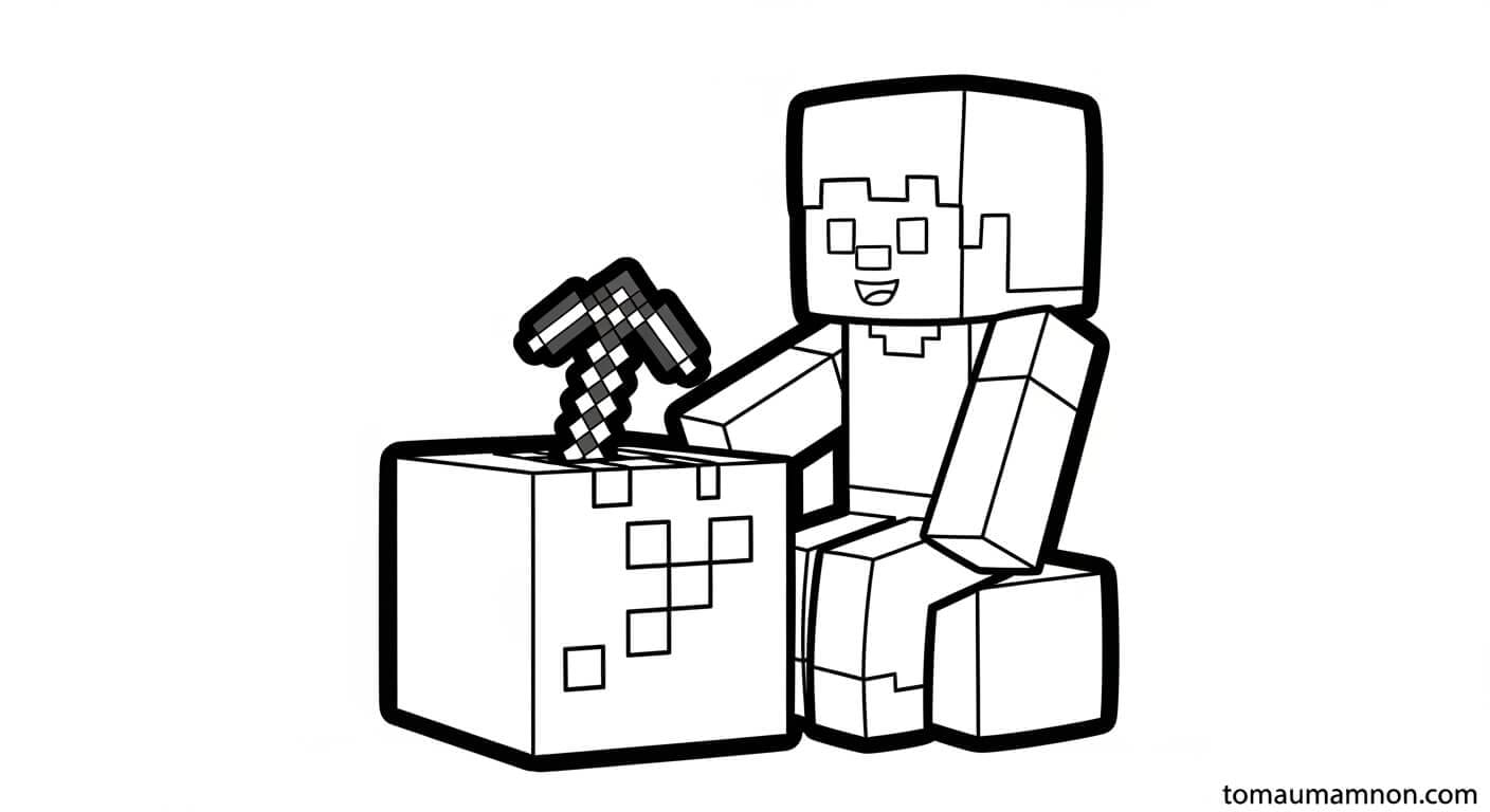 Tô Màu Minecraft Enderman bí ẩn