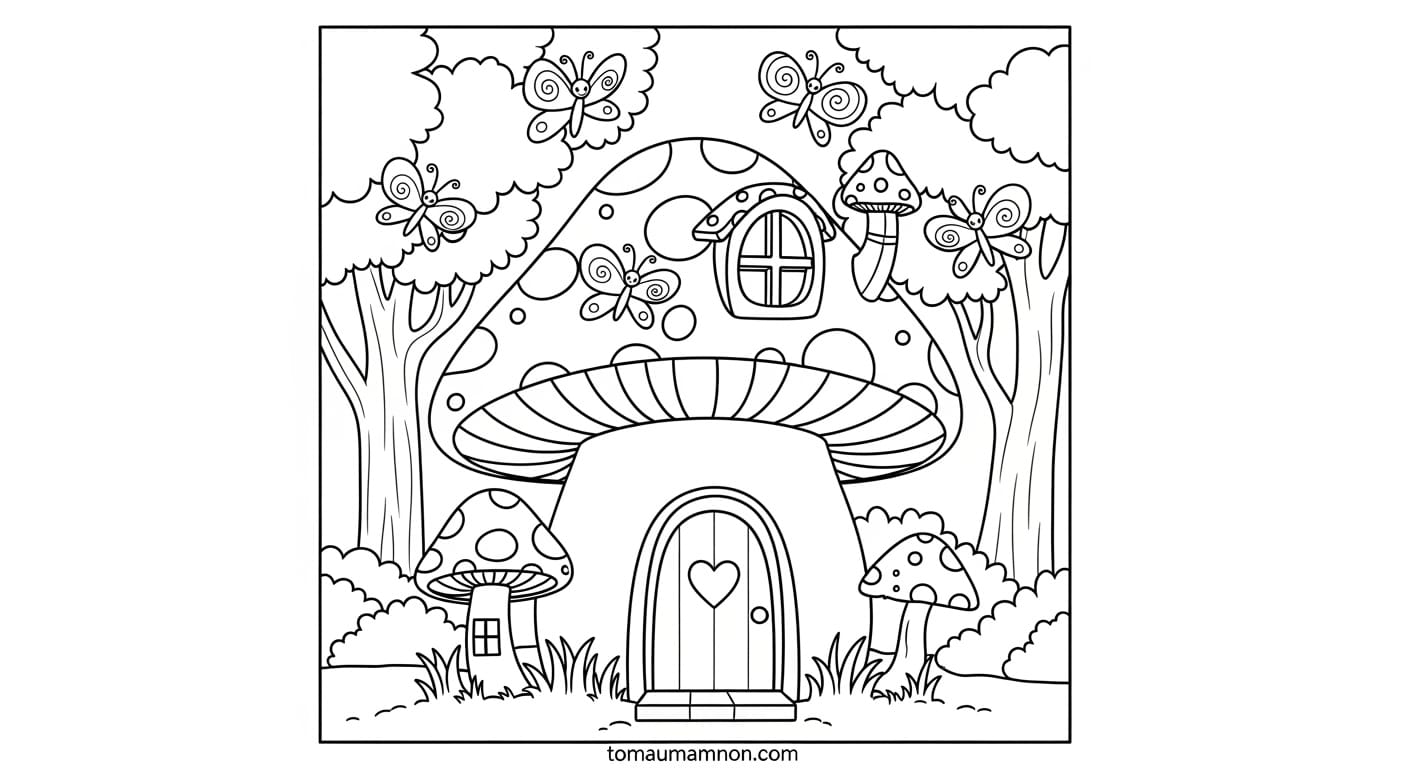 Tô Màu Ngôi Nhà Ngôi nhà ven sông