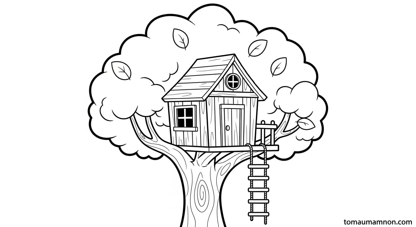 Tô Màu Ngôi Nhà Ngôi nhà trong nông trại