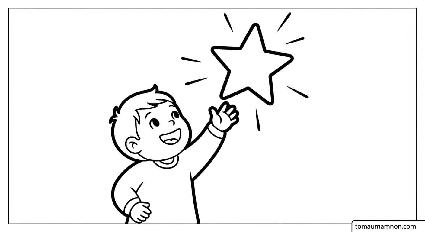 Tô Màu Ngôi Sao Ngôi sao lớn nhỏ