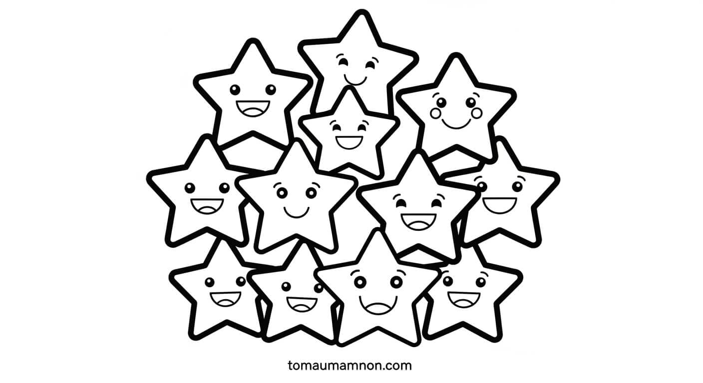 Tô Màu Ngôi Sao Ngôi sao kỳ diệu