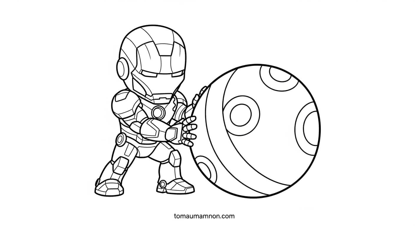 Tô Màu Người Sắt Người Sắt chống đỡ