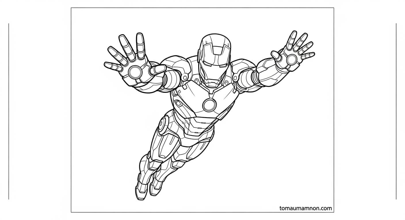 Tô Màu Người Sắt Người Sắt tấn công