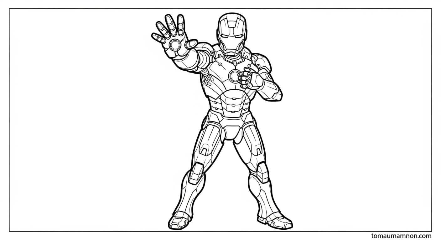 Tô Màu Người Sắt Người Sắt đổ bộ