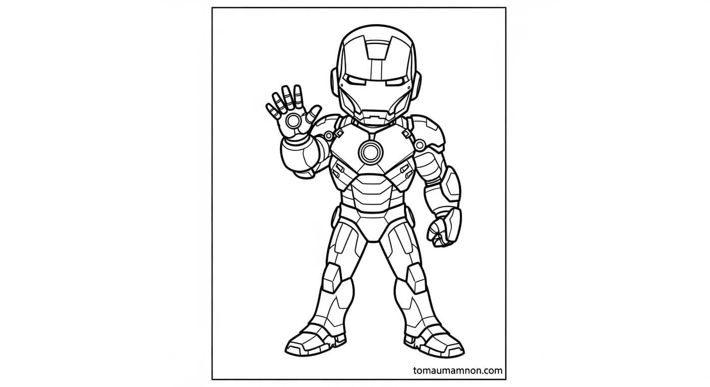 Tô Màu Người Sắt Người Sắt bay lượn