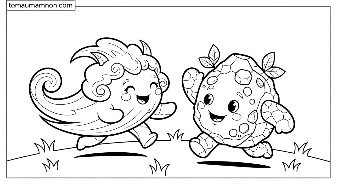 Tô Màu Pokemon Huyền Thoại Pokemon dũng mãnh dưới ánh mặt trời