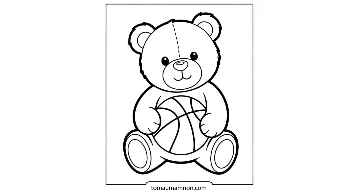 Tô Màu Quả Bóng tranh tô màu quả bóng 2