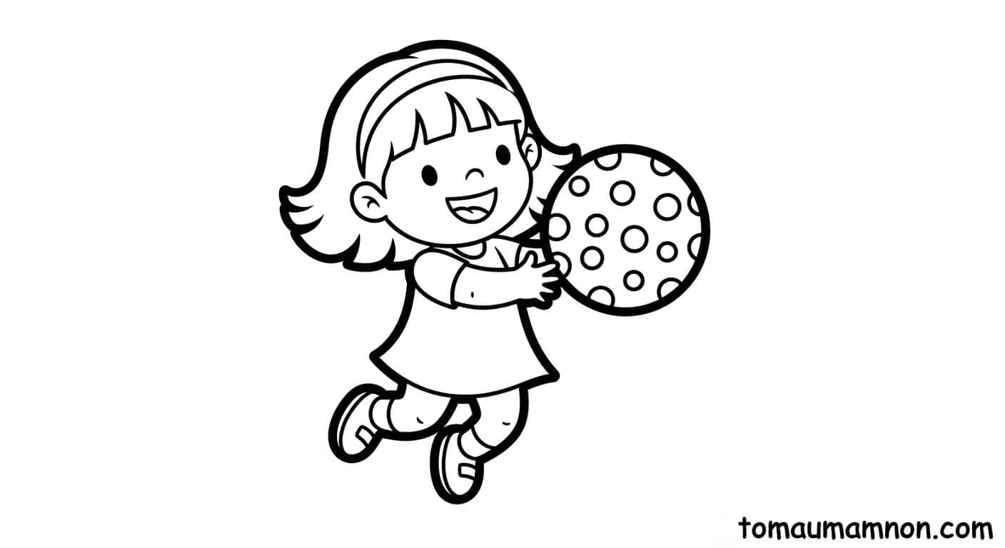 Tô Màu Quả Bóng tranh tô màu quả bóng 4