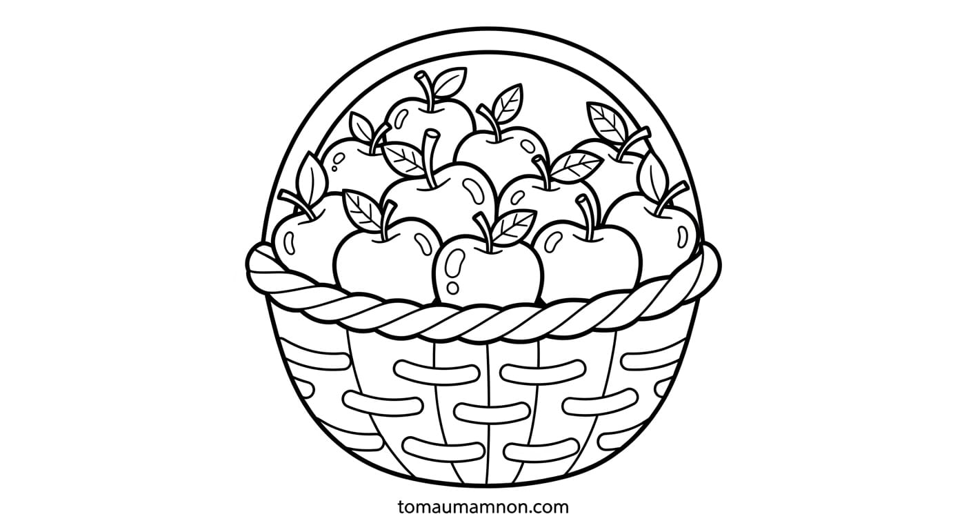 Tô Màu Quả Táo cặp đôi quả táo