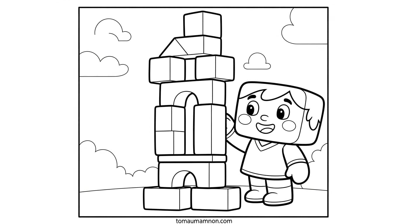 Trẻ em vui vẻ với tranh vẽ Roblox