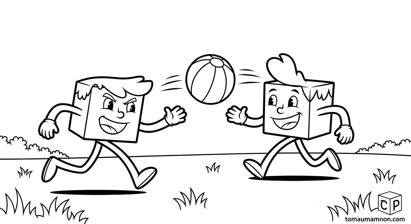 Cậu bé đang chọn màu cho tranh Roblox