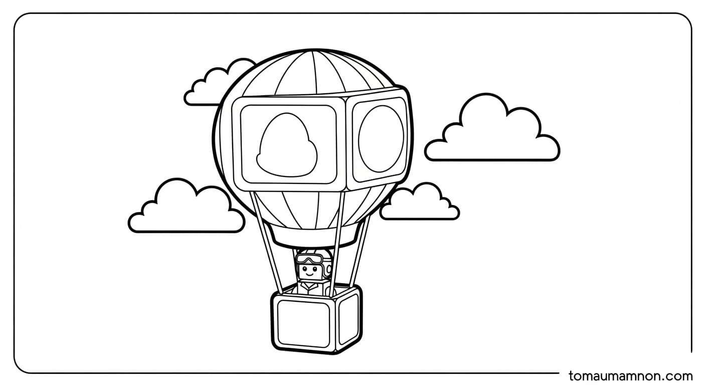 Trẻ mầm non hào hứng với tranh Roblox