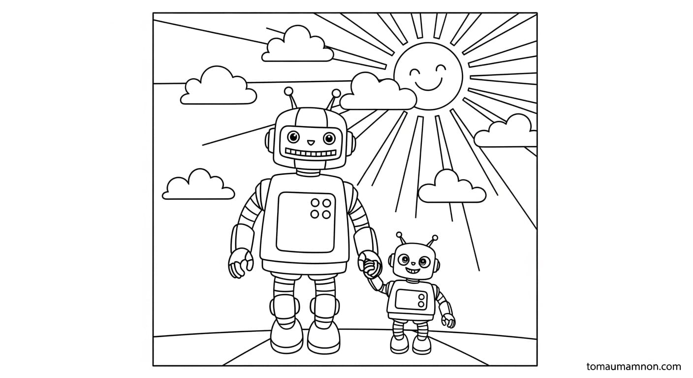 Tô Màu Robot chi tiết robot