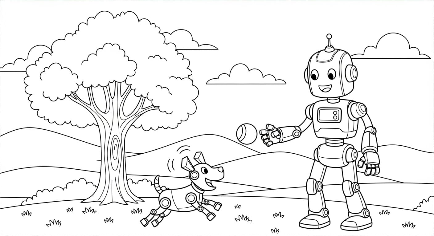 Tô Màu Robot cỗ máy robot