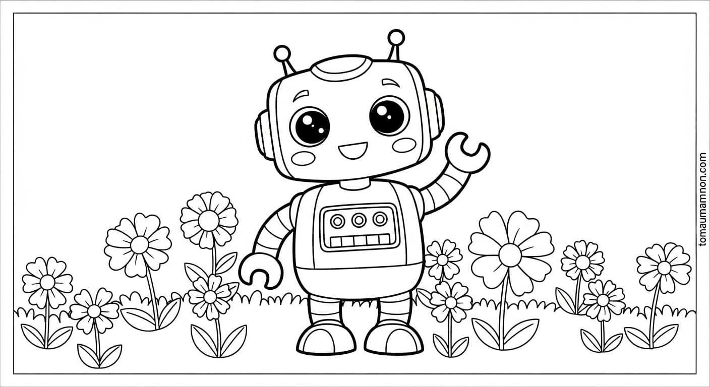 Tô Màu Robot robot tô màu