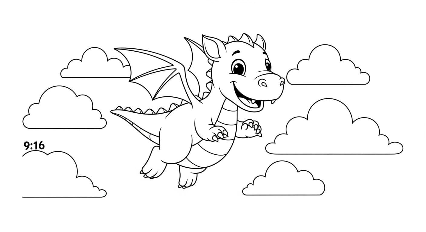 Rồng thần bay trong mây