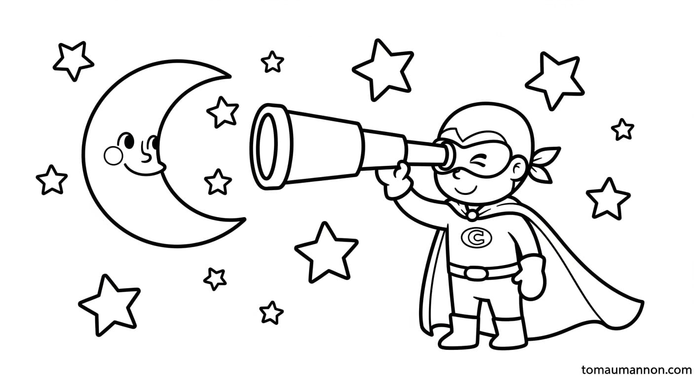 Tô Màu Siêu Nhân Điện Quang Siêu nhân trong trời đêm