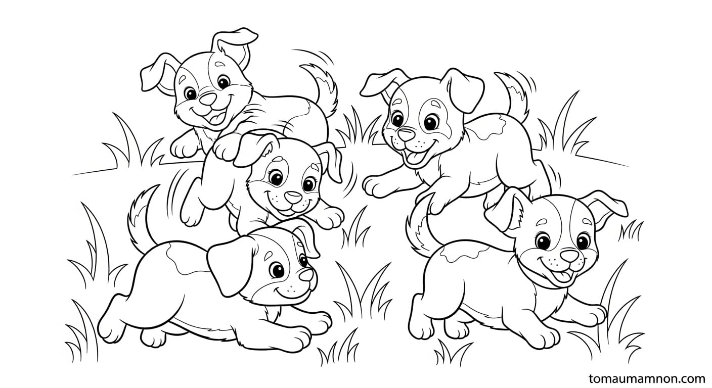 Số 4 với hình chú ếch