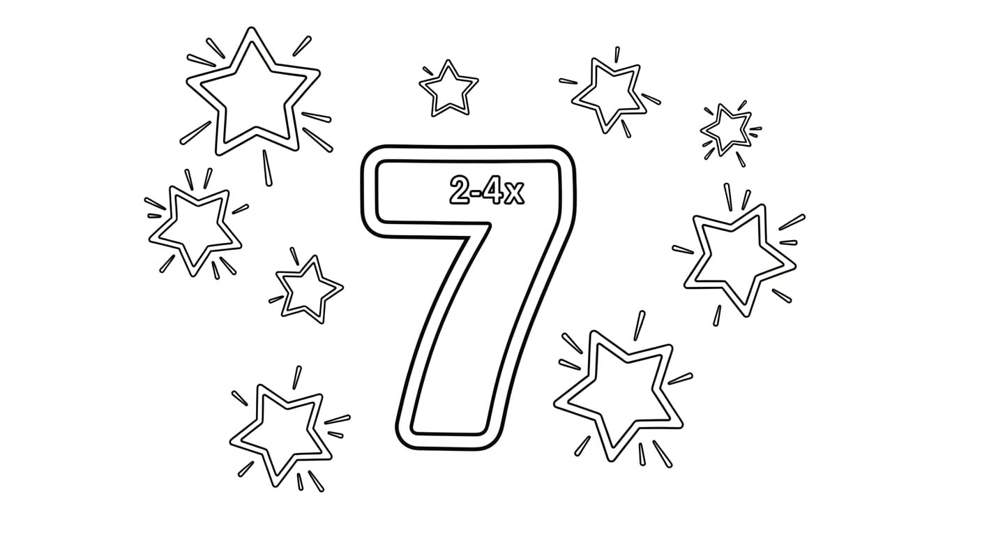 Số 7 cùng hình khối