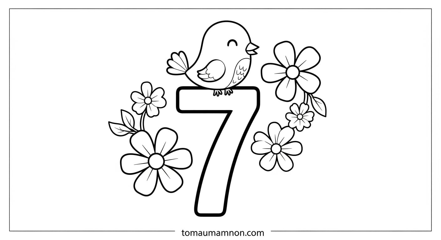 Số 7 với họa tiết