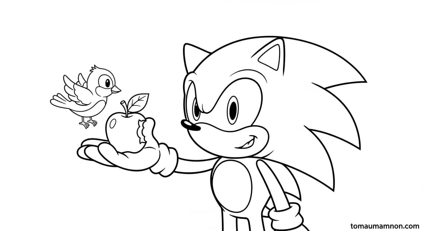 Tô Màu Sonic Sonic thư giãn