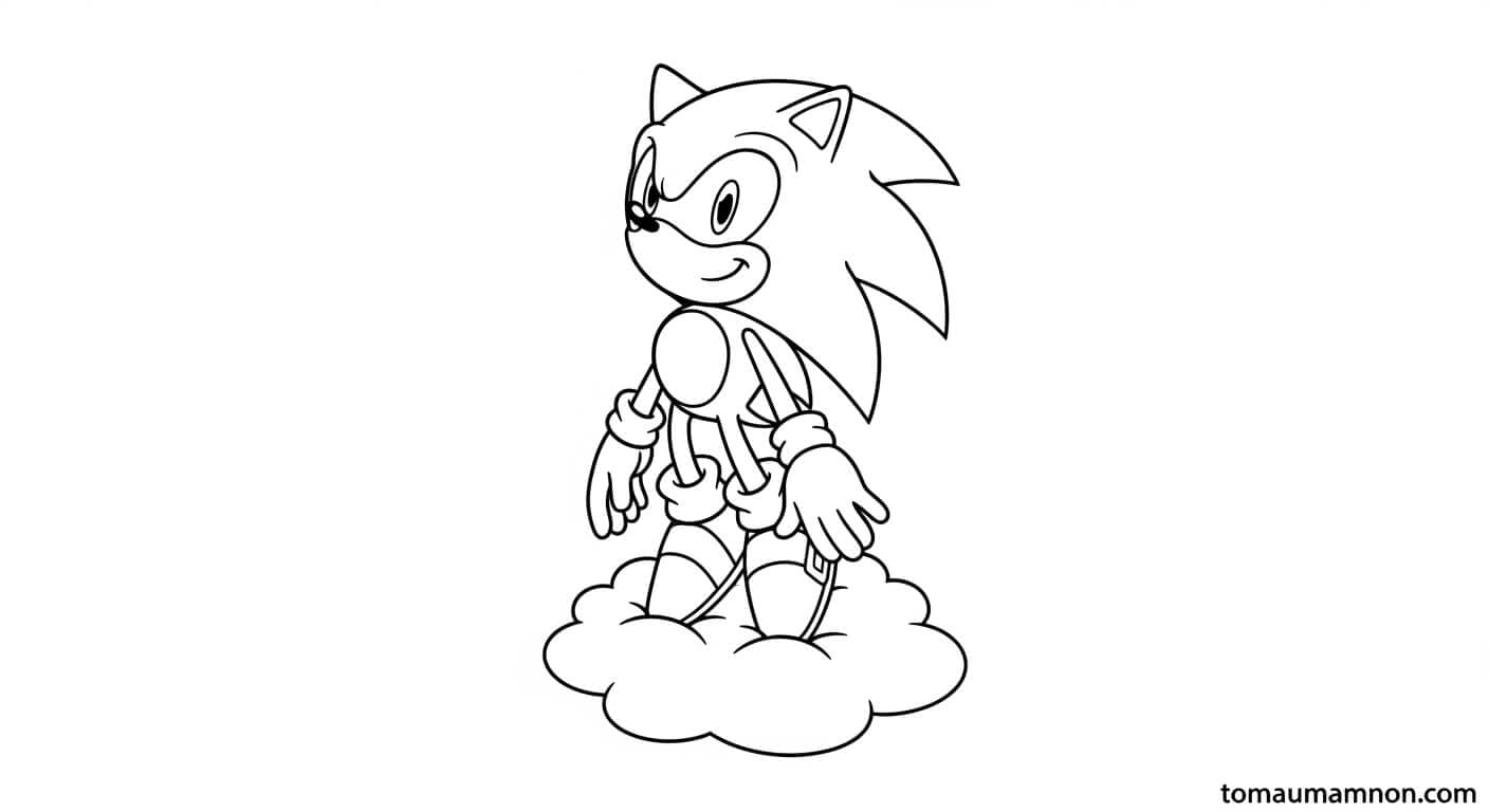 Tô Màu Sonic Sonic cùng chiếc nhẫn