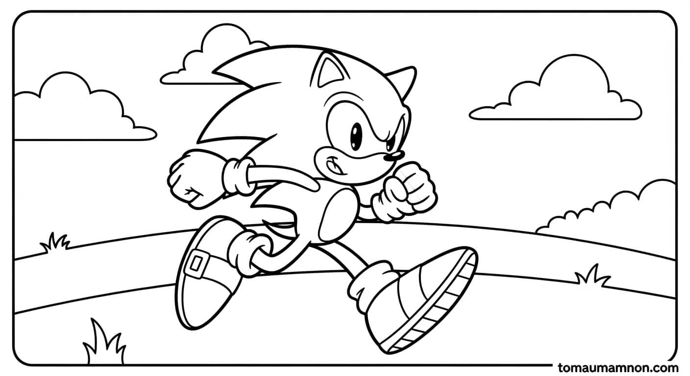 Tô Màu Sonic Sonic nhí nhố