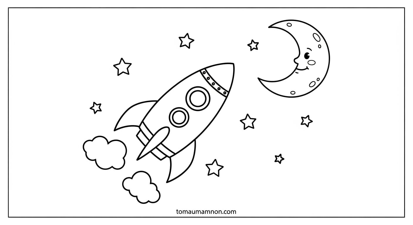 Trẻ em chơi với tên lửa