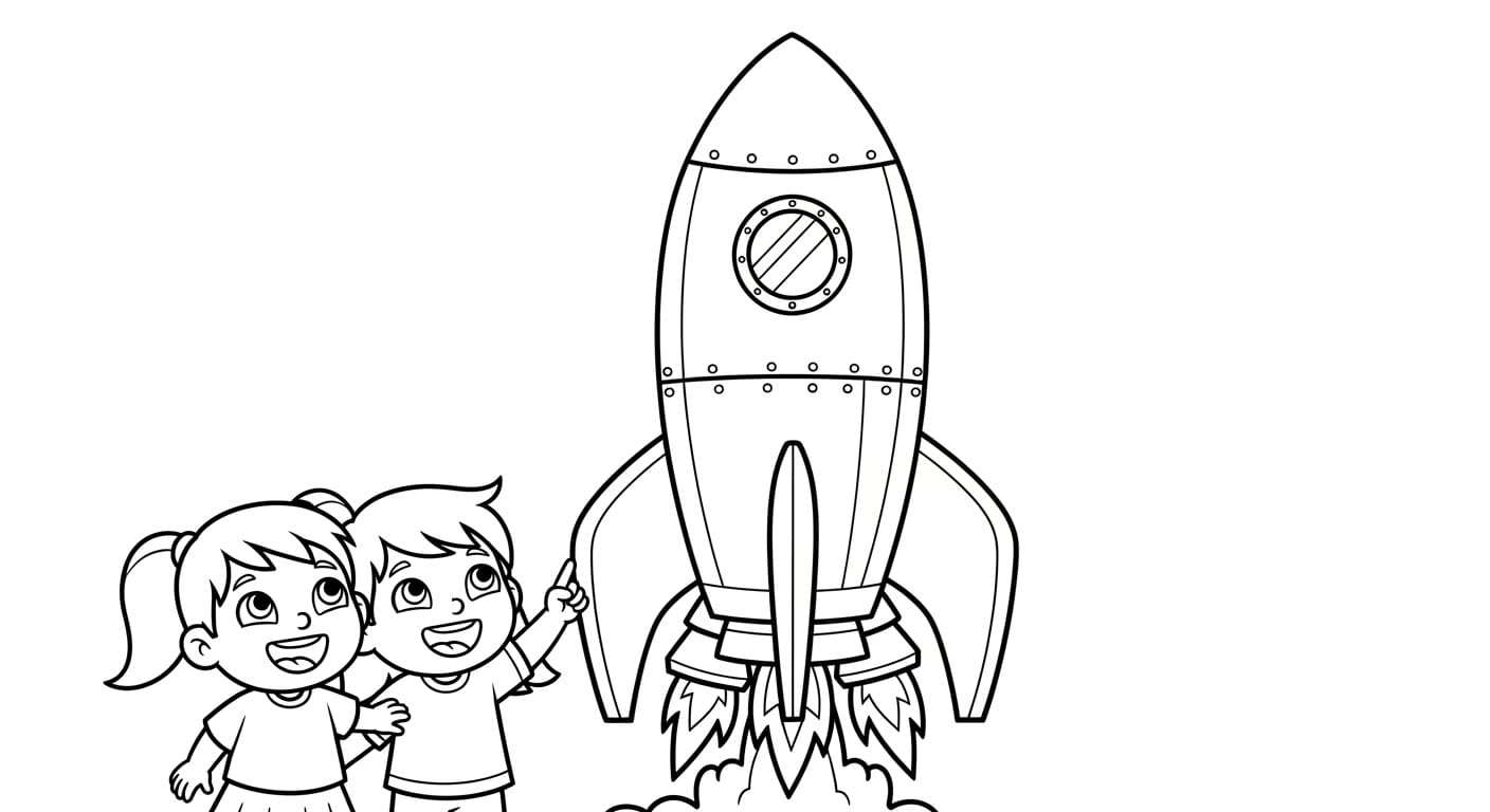 Tên lửa trong nền không gian