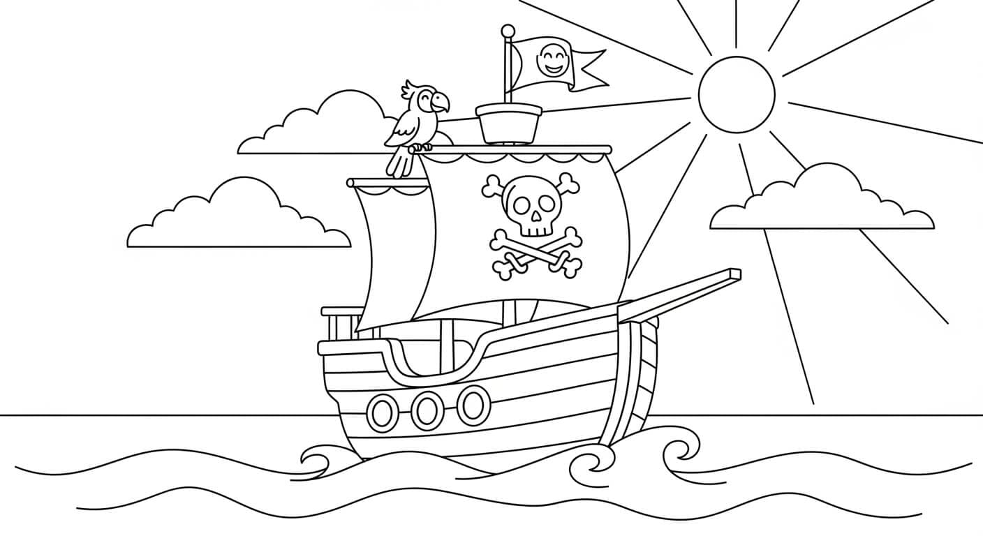 Tô Màu Thuyền Thuyền chạy nhanh trên nước