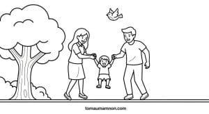 to mau tranh gia dinh 1