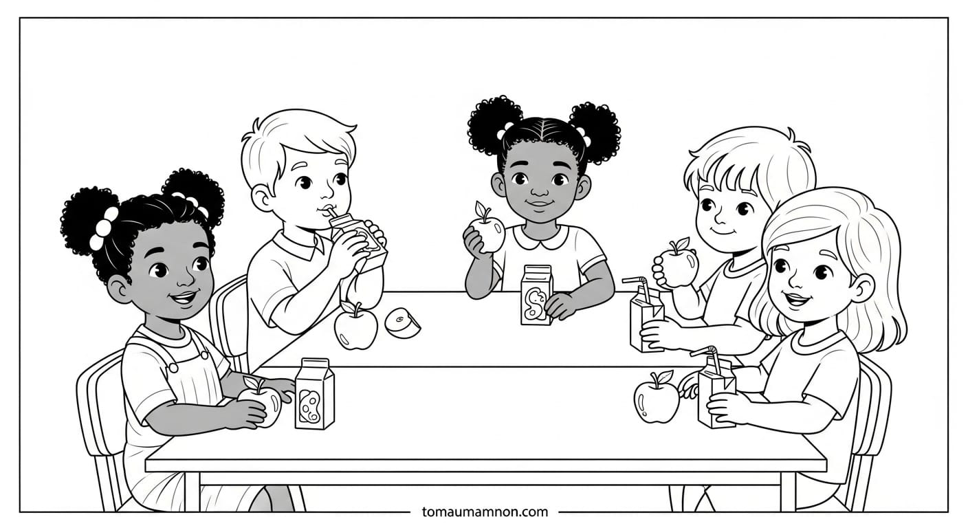 Sân trường với cây xanh