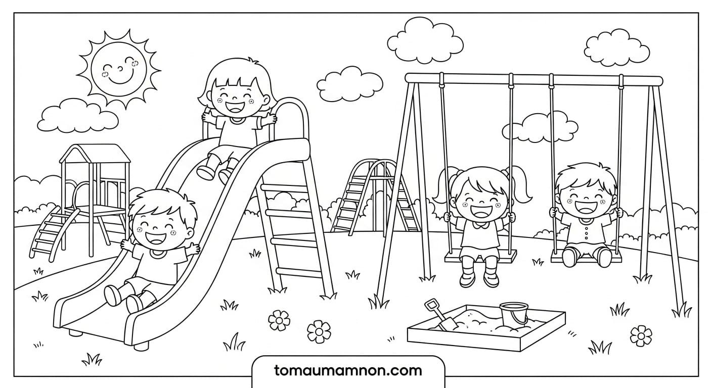 Cổng trường rực rỡ