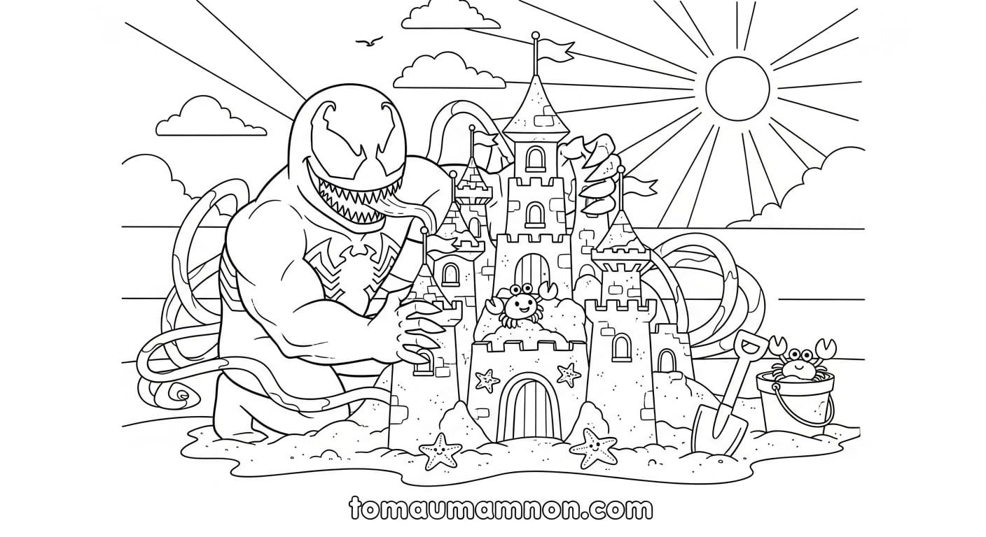 Tô Màu Venom tranh venom 4