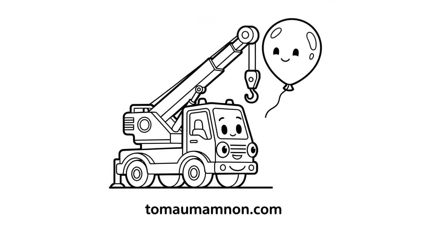 xe cẩu với chi tiết