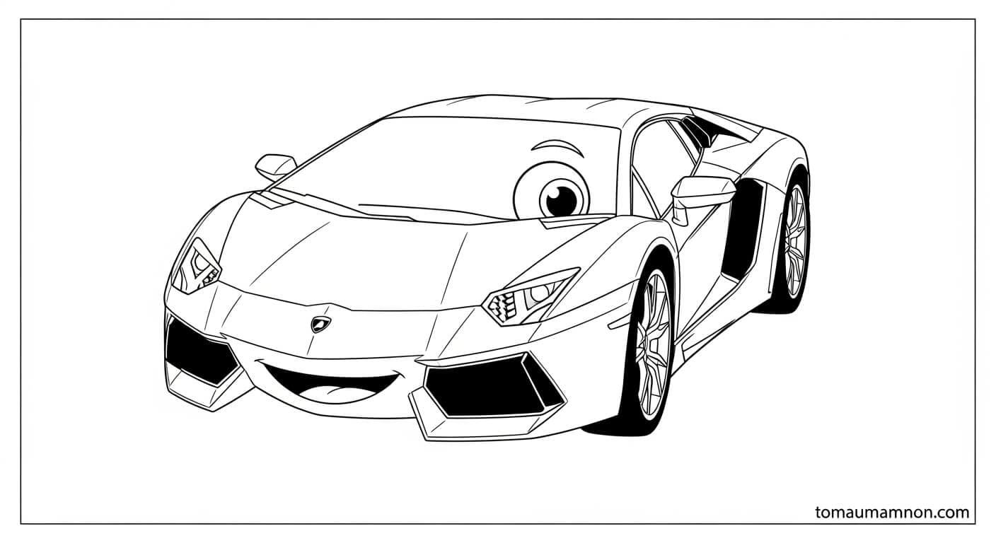 Xe Lamborghini đang đua