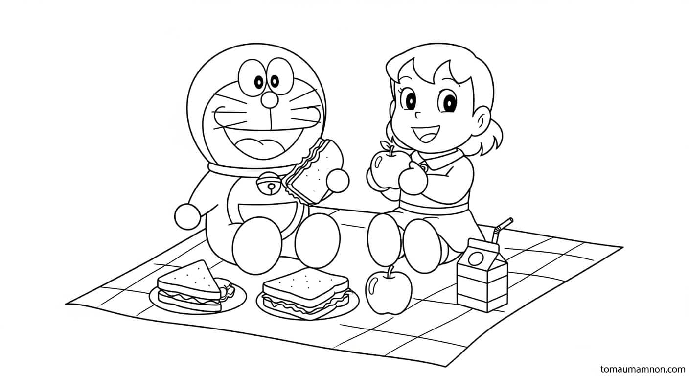 Tô Màu Xuka Xuka tươi cười