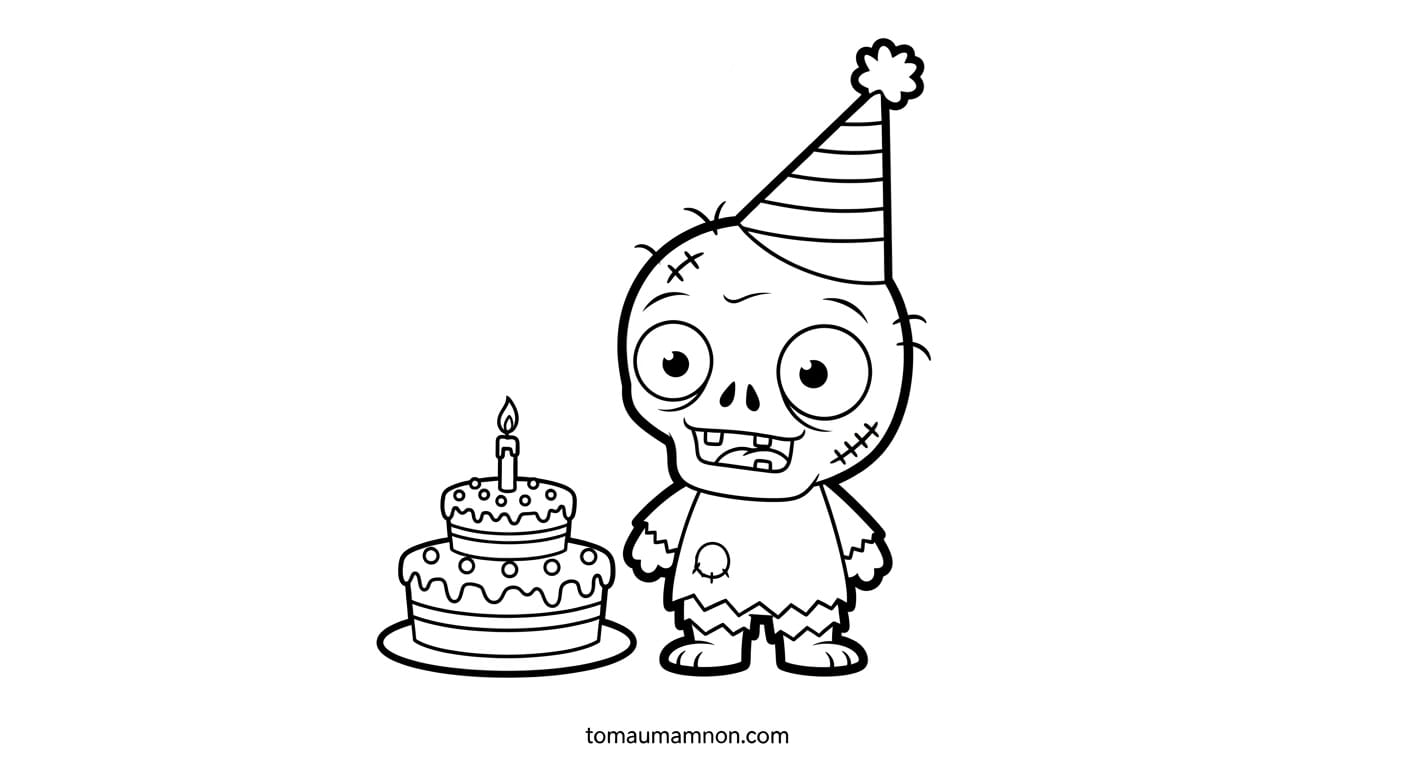 Tô Màu Zombie zombie ngộ nghĩnh