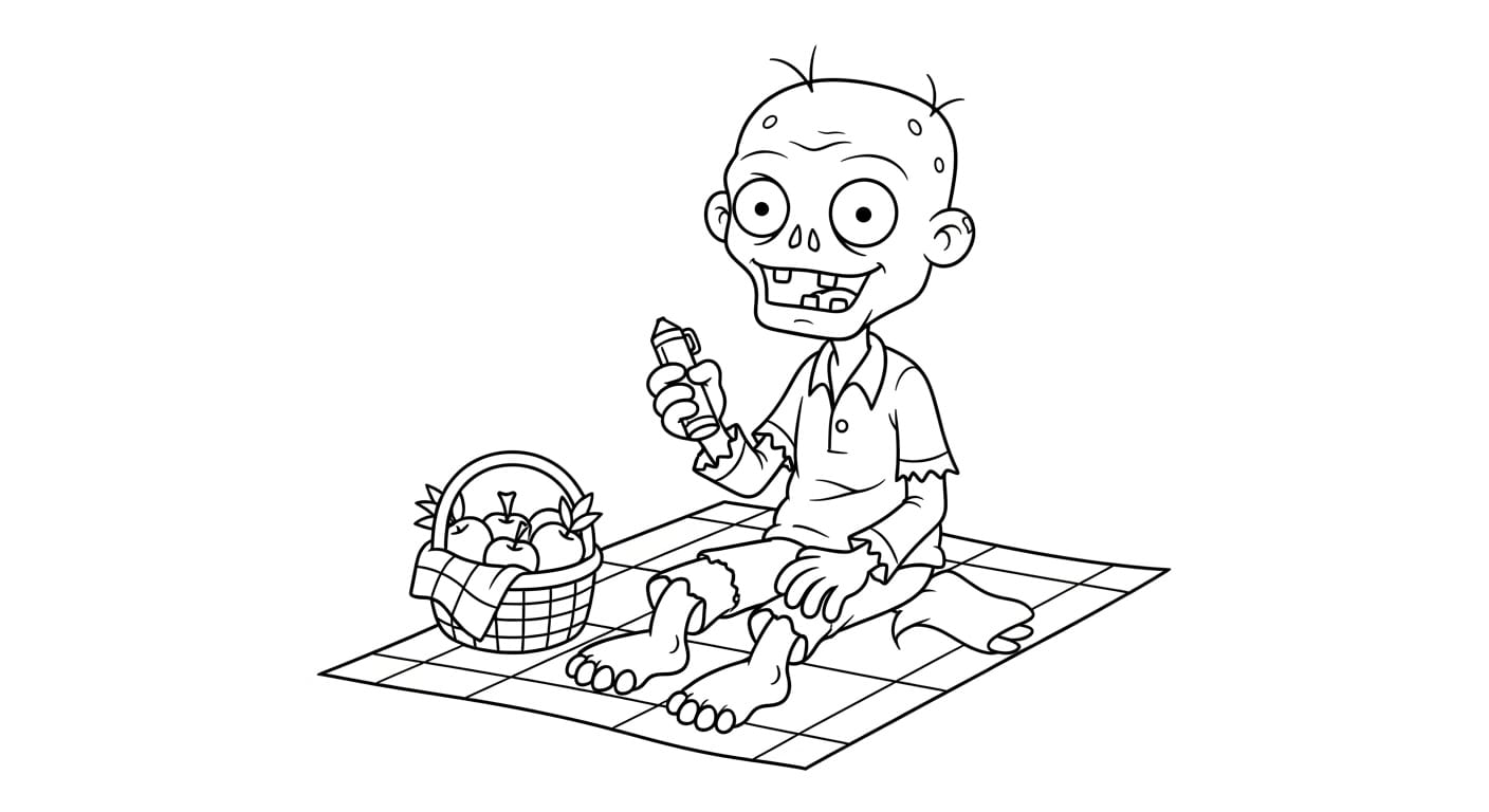 Tô Màu Zombie zombie vui nhộn