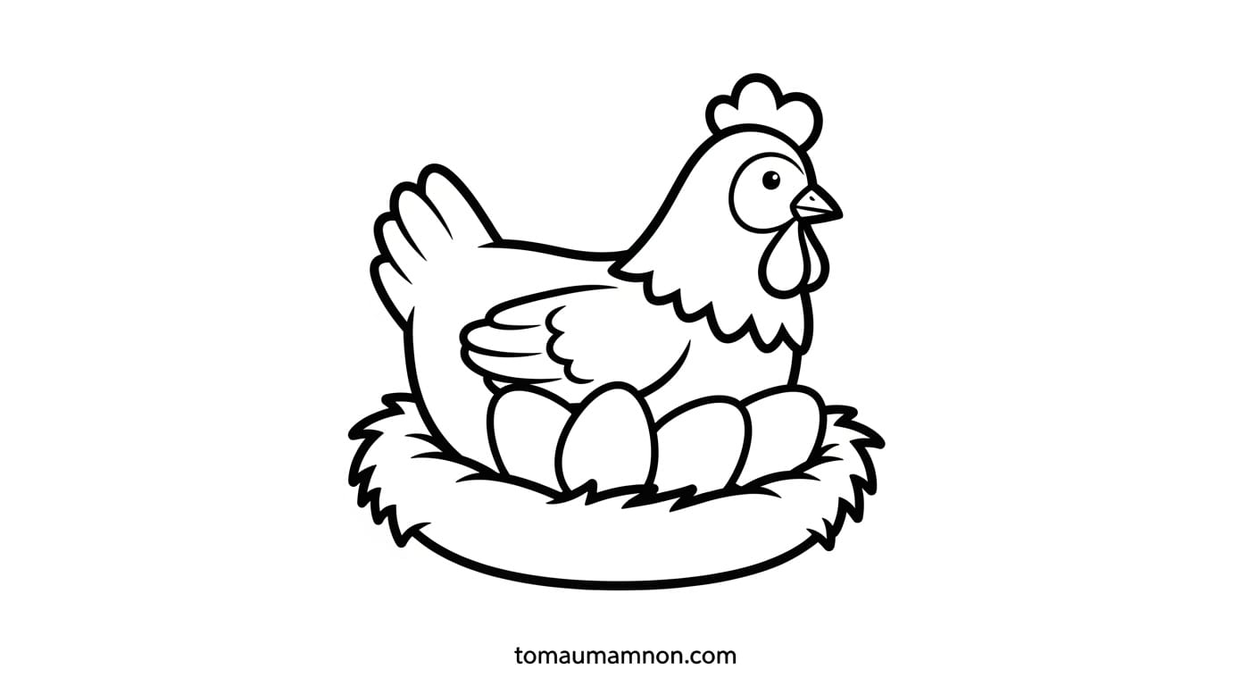 Bàn tay bé và tượng gà